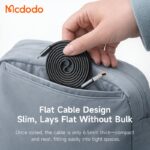 کابل شارژ سریع لایتنینگ 3 آمپر بدنه مگنتی مک دودو مدل MCDODO CA-1160 طول 1متر