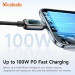 کابل شارژ سریع تایپ سی به تایپ سی 100وات مک دودو مدل MCDODO CA-0410 طول 1.2متر