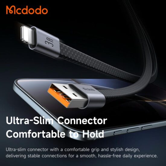 کابل شارژ سریع لایتنینگ 3 آمپر بدنه مگنتی مک دودو مدل MCDODO CA-1160 طول 1متر