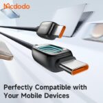 کابل شارژ سریع تایپ سی به تایپ سی 100وات مک دودو مدل MCDODO CA-0410 طول 1.2متر