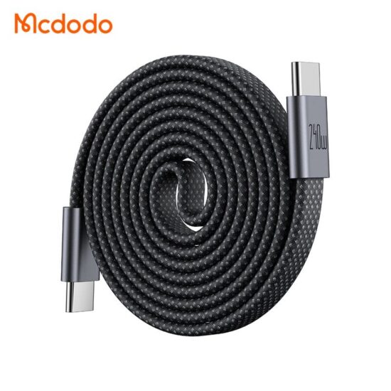 کابل شارژ تایپ سی به تایپ سی 240وات بدنه مگنتی مک دودو مدل MCDODO CA-9900 طول 1.2متر