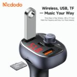 شارژر فندکی 3پورت 72وات با قابلیت تماس و پخش موسیقی مک دودو مدل MCDODO CC-5950