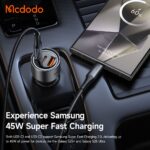 شارژر فندکی 3پورت 90وات برند مک دودو مدل MCDODO CC-3110