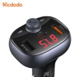 شارژر فندکی 3پورت 72وات با قابلیت تماس و پخش موسیقی مک دودو مدل MCDODO CC-5950