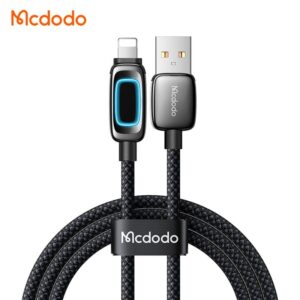 کابل شارژ سریع USB به لایتنینگ 3 آمپر مک دودو مدل MCDODO CA-0360 نمایشگردار 1.2متر