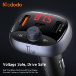 شارژر فندکی 3پورت 72وات با قابلیت تماس و پخش موسیقی مک دودو مدل MCDODO CC-5950