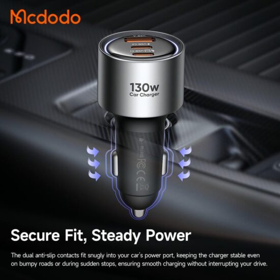 شارژر فندکی 3پورت 100وات برند مک دودو مدل MCDODO CC-3190