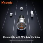 شارژر فندکی 3پورت 100وات برند مک دودو مدل MCDODO CC-3190