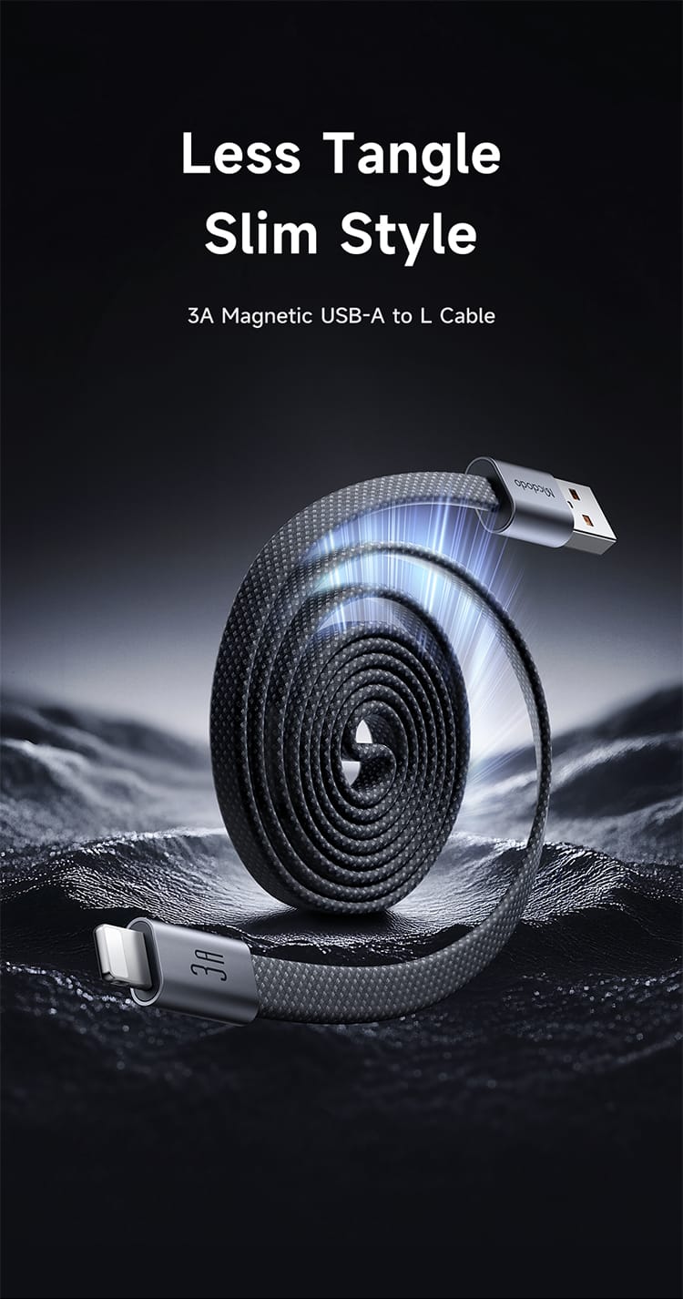 کابل شارژ سریع و انتقال دیتا USB به لایتنینگ 3 آمپر بدنه مگنتی از برند مک دودو مدل MCDODO CA-116 طول 1متر | جانبی360