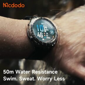 ساعت هوشمند ورزشی ضدآب مک دودو مدل MCDODO IW-7350 قابلیت مکالمه/GPS/پیام فارسی