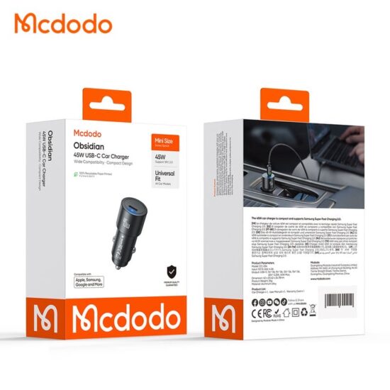 شارژر فندکی 45وات (SFC2.0) برند مک دودو مدل MCDODO CC-5340