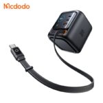 شارژر آداپتور دیواری 4پورت 100وات مک دودو مدل MCDODO GaN CH-1391 با کابل جمع شونده تایپ سی
