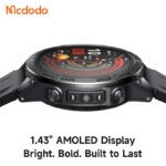 ساعت هوشمند ورزشی ضدآب مک دودو مدل MCDODO IW-7350 قابلیت مکالمه/GPS/پیام فارسی