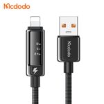 کابل شارژ و انتقال دیتا USB به لایتنینگ 3آمپر نمایشگردار مک دودو مدل MCDODO CA-8760 طول 1.2متر