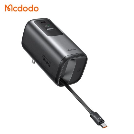 پاوربانک و آداپتور شارژ دیواری 45وات ظرفیت 10000 مک دودو مدل Mcdodo MC-8051 بهمراه کابل جمع شوند تایپ سی