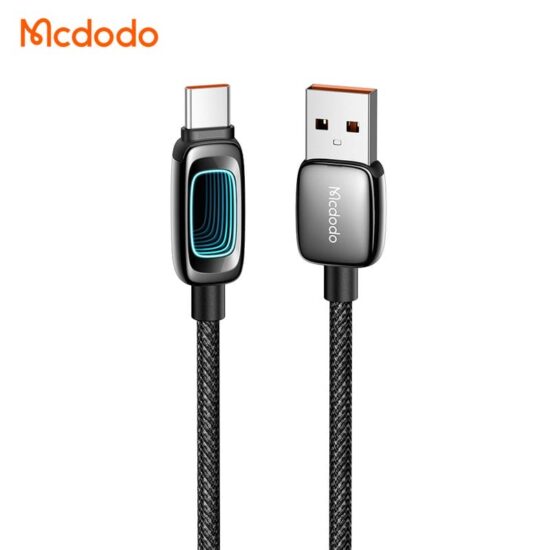 کابل شارژ سریع USB به تایپ سی 6 آمپر مک دودو مدل MCDODO CA-0380 نمایشگردار 1.2متر