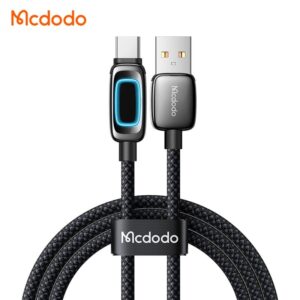 کابل شارژ سریع USB به تایپ سی 6 آمپر مک دودو مدل MCDODO CA-0380 نمایشگردار 1.2متر