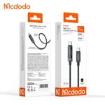 کابل شارژ و دیتا 240وات تایپ سی به تایپ سی مک دودو مدل MCDODO CA-8900 نمایشگر دیجیتال طول 1.2متر