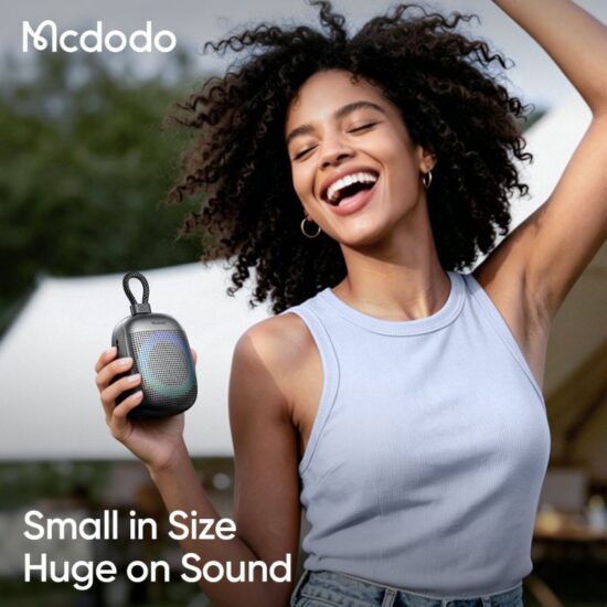 اسپیکر بلوتوثی قابل حمل مک دودو مدل MCDODO BS-8970 بهمراه رقص نور