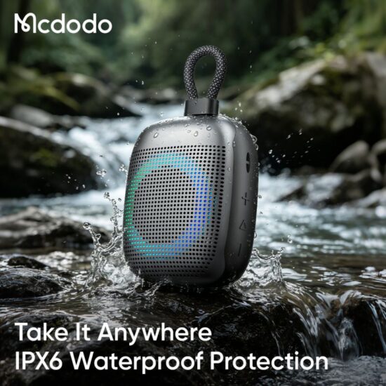 اسپیکر بلوتوثی قابل حمل مک دودو مدل MCDODO BS-8970 بهمراه رقص نور