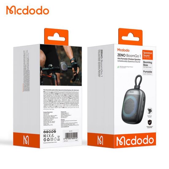 اسپیکر بلوتوثی قابل حمل مک دودو مدل MCDODO BS-8970 بهمراه رقص نور