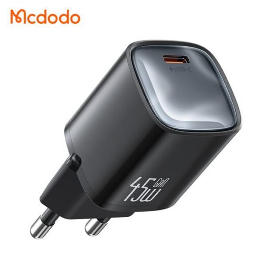 شارژر آداپتور دیواری مینی 45وات مک دودو مدل MCDODO CH-443 GaN