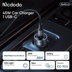 شارژر فندکی 45وات (SFC2.0) برند مک دودو مدل MCDODO CC-1520