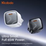 شارژر آداپتور دیواری مینی 65وات SFC3.0 مک دودو مدل MCDODO GaN CH-826