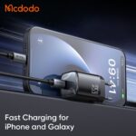 شارژر آداپتور دیواری مینی 65وات SFC3.0 مک دودو مدل MCDODO GaN CH-826