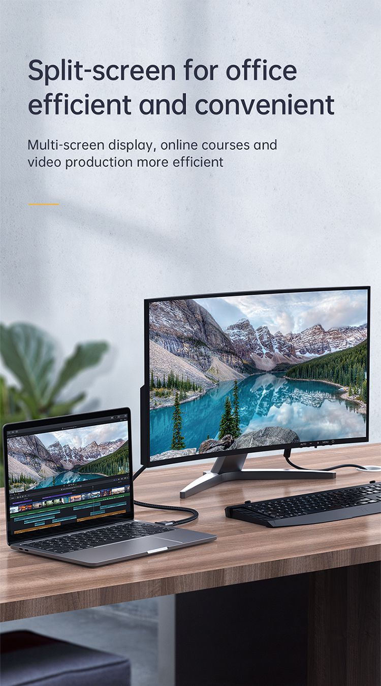 کابل انتقال تصویر تبدیل VGA به VGA  با کیفیت 1080 پیکسل از برند مک دودو مدل MCDODO CA-7780 به طول 2متر | جانبی360