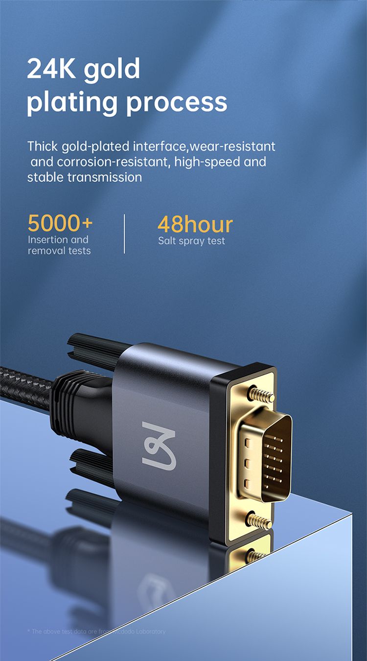 کابل انتقال تصویر تبدیل VGA به VGA  با کیفیت 1080 پیکسل از برند مک دودو مدل MCDODO CA-7780 به طول 2متر | جانبی360