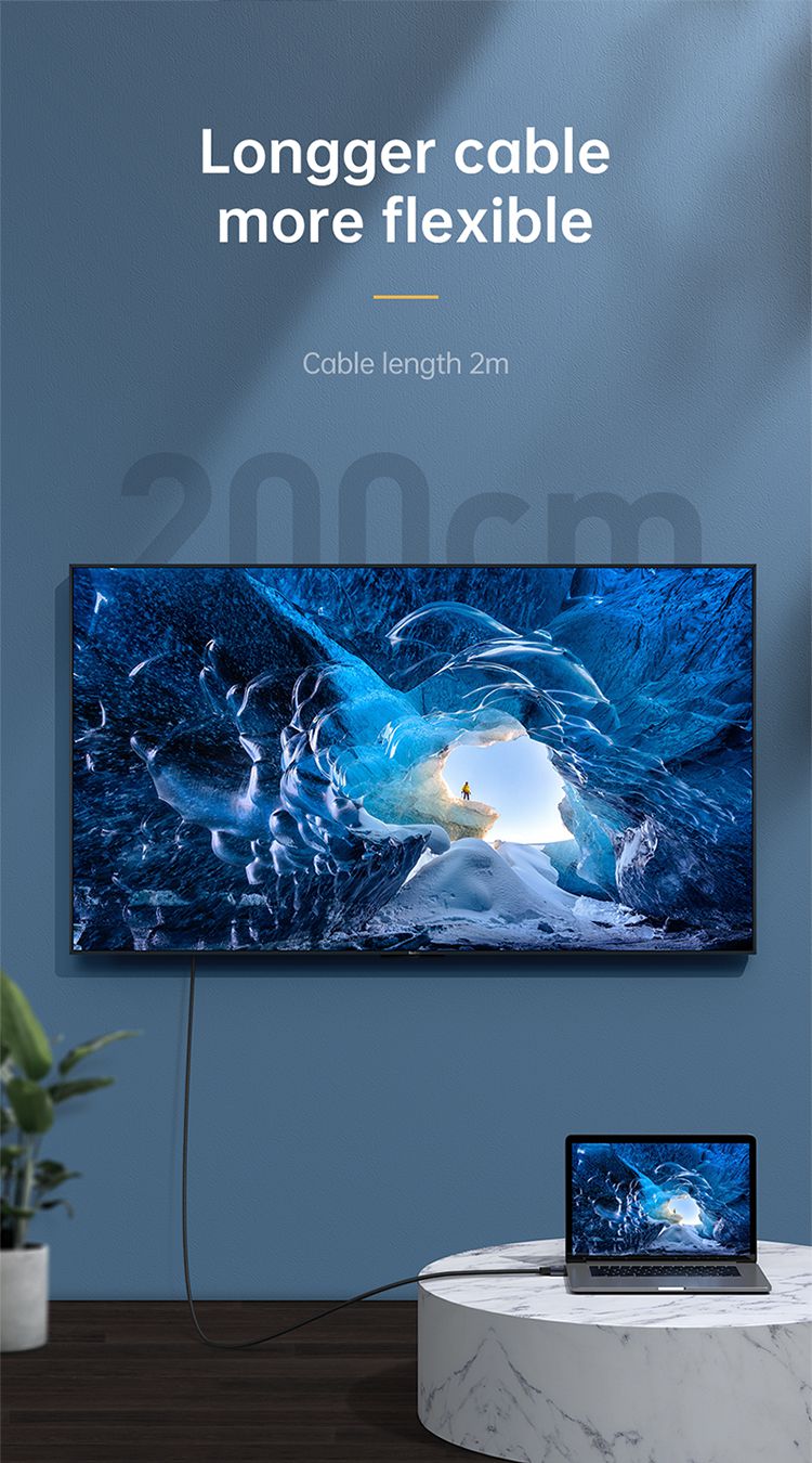 کابل انتقال تصویر تبدیل VGA به VGA  با کیفیت 1080 پیکسل از برند مک دودو مدل MCDODO CA-7780 به طول 2متر | جانبی360