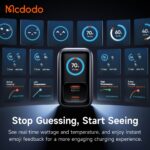 شارژر آداپتور دیواری 3پورت 70وات مک دودو مدل MCDODO GaN CH-4190 نمایشگر توان و دما