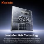 شارژر آداپتور دیواری 3پورت 67وات مک دودو مدل MCDODO GaN CH-8640 با 2کابل جمع شونده تایپ سی
