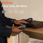 شارژر آداپتور دیواری 3پورت 67وات مک دودو مدل MCDODO GaN CH-8640 با 2کابل جمع شونده تایپ سی
