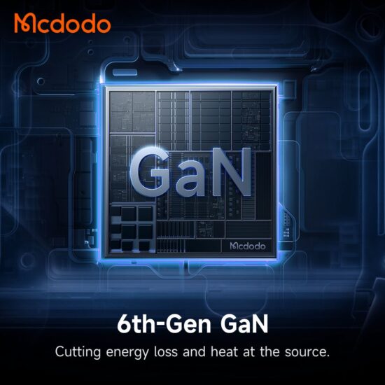 شارژر آداپتور دیواری 3پورت 70وات مک دودو مدل MCDODO GaN CH-4190 نمایشگر توان و دما