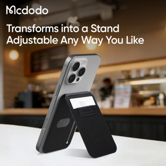 استند+جاکارتی چرمی مگنتی پشت موبایل برند مک دودو مدل MCDODO WH-205