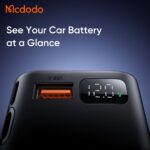 شارژر فندکی 93وات 3 پورت با کابل متصل تایپ سی مک دودو مدل MCDODO CC-8670