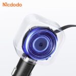 شارژر فندکی 130وات 3پورت با کابل متصل تایپ سی مک دودو مدل MCDODO CC-8710