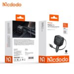 شارژر فندکی 130وات 3پورت با کابل متصل تایپ سی مک دودو مدل MCDODO CC-8710