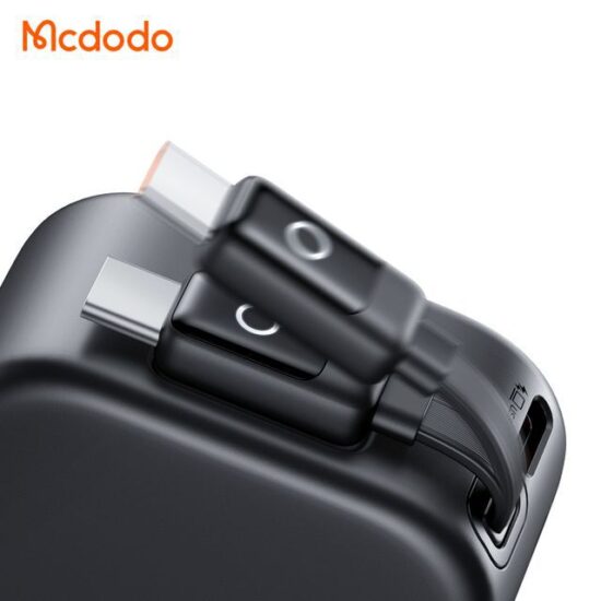 شارژر فندکی 130وات 3پورت با کابل متصل تایپ سی مک دودو مدل MCDODO CC-8710